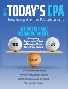 September October 2023 Today's CPA Cover