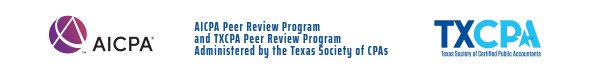 AICPA Peer Review Program and TXCPA Peer Review Program Administered by the Texas Society of CPAs
